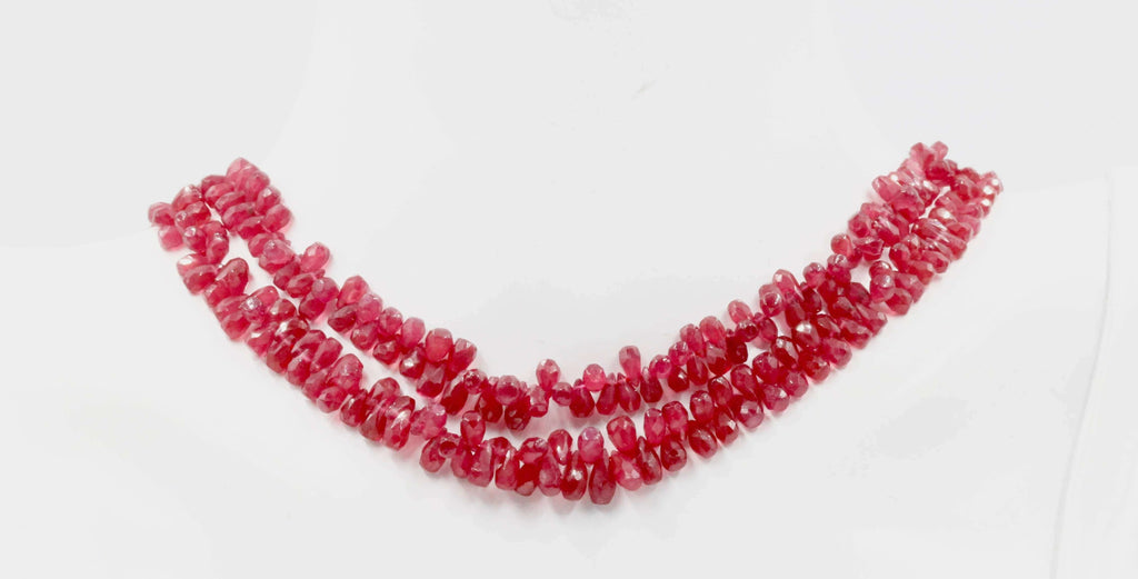 DIY Traditional Indian Necklace Design with Natural Faceted Ruby