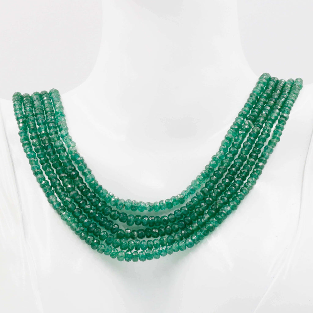 Natural Green Quartz Necklace - Traditional Indian Jewelry