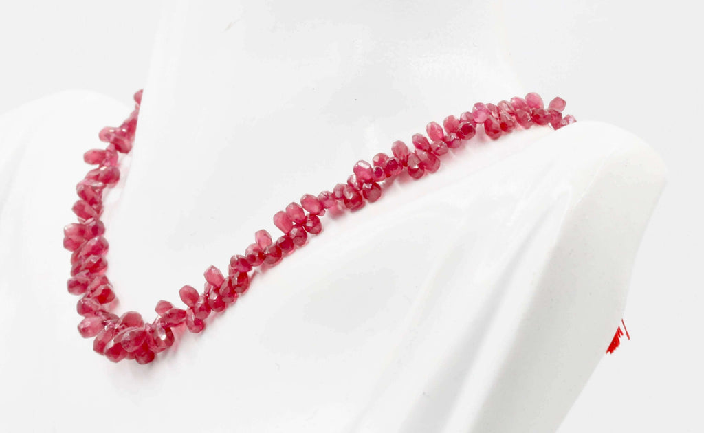 Natural Faceted Ruby from India for DIY Jewelry Making