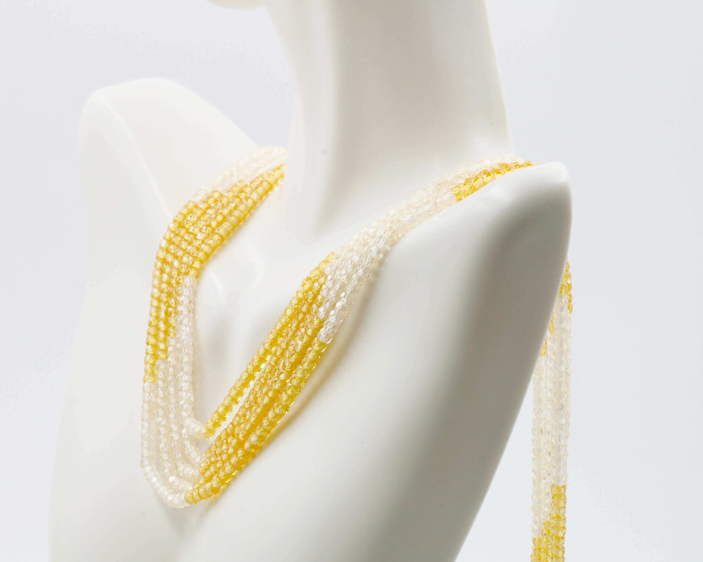 High Quality CZ Necklace for Yellow Saree/Sari