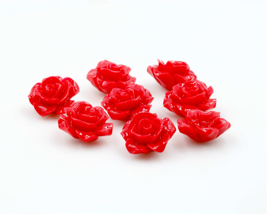DIY Jewelry Supplies: Pink Coral Loose Beads with Flower Shape