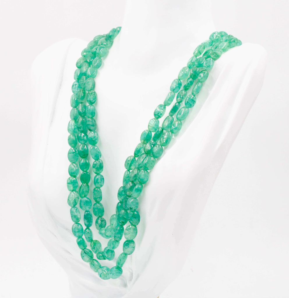 Natural Emerald Jewelry: Indian Style Necklace