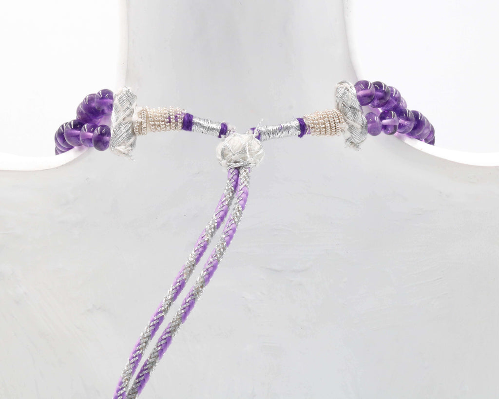 February Birthstone Necklace: Amethyst Jewelry with Indian Style