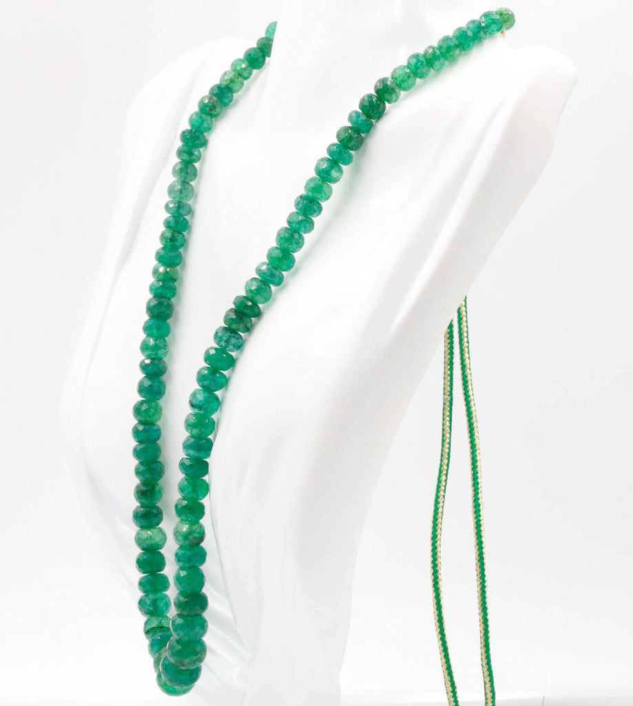 Natural Green Quartz Indian Gemstone Necklace