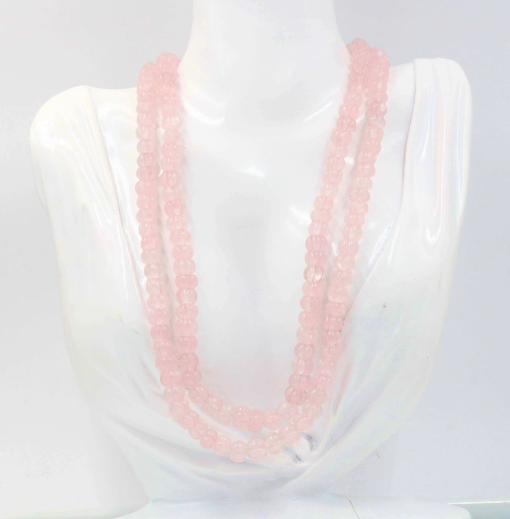 Quartz Gemstone Beaded Necklace: Timeless Beauty