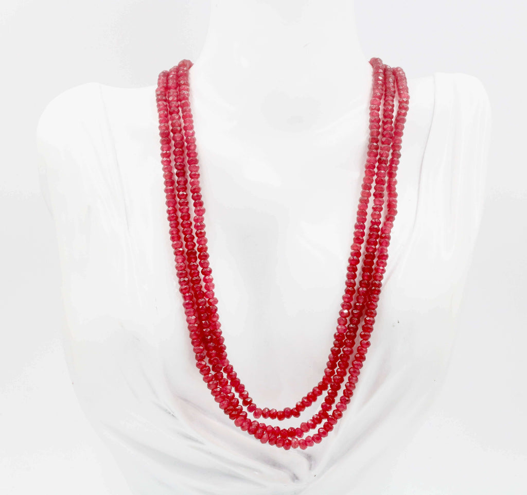 Red Quartz Beaded Necklace: Timeless Charm