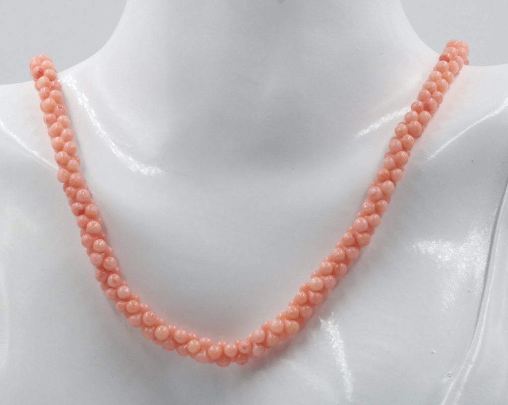 Pink Coral Beads Jewelry Design: Necklace Perfection