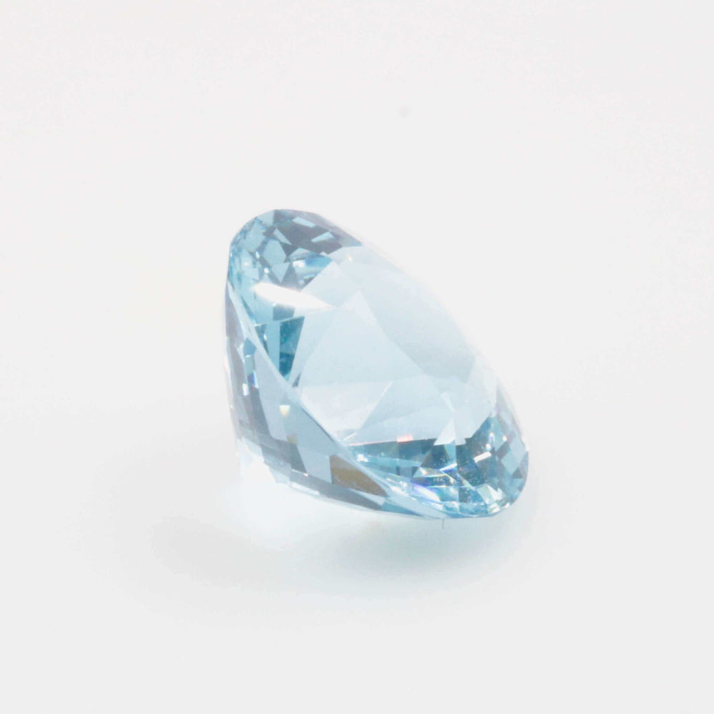 Natural Blue Aquamarine Faceted For Customized Jewelry