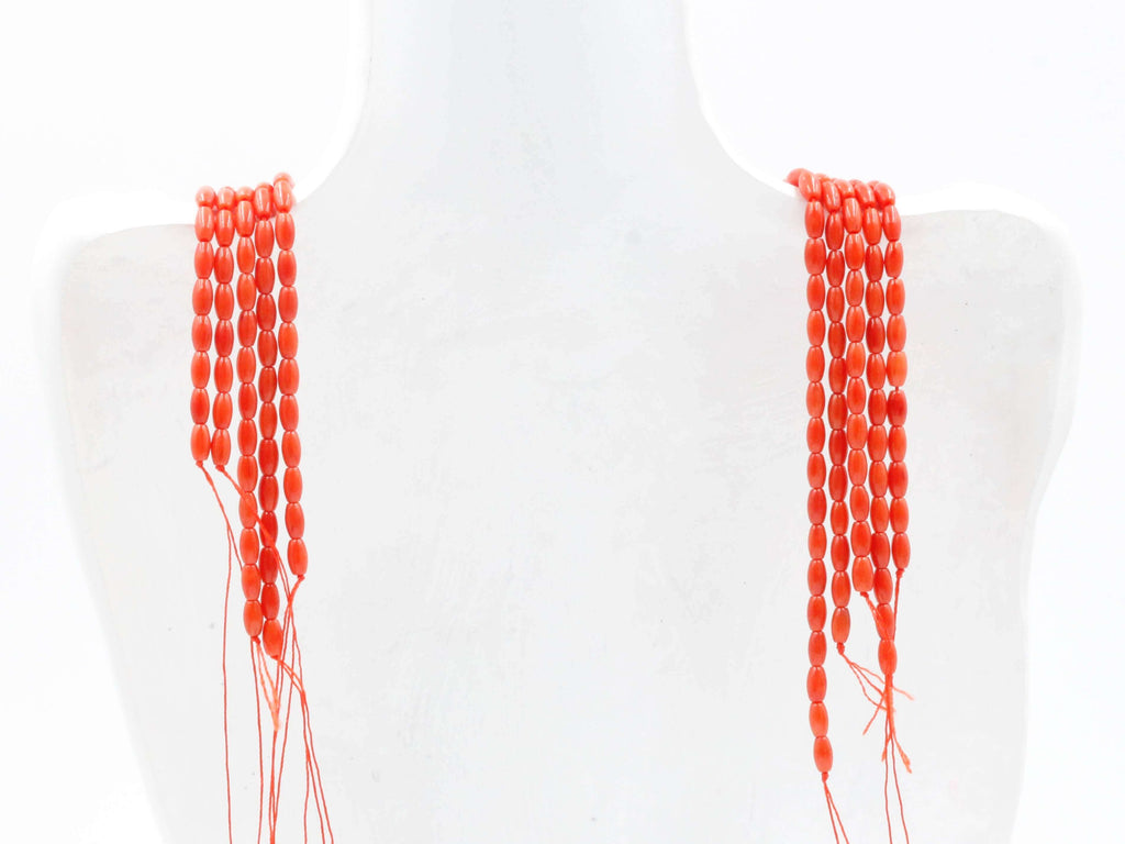 Artistic DIY Jewelry with Natural Orange Coral Beads