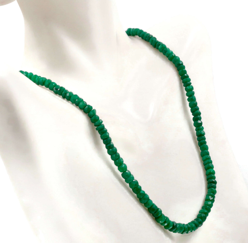 Handcrafted Emerald Beaded Necklace from India