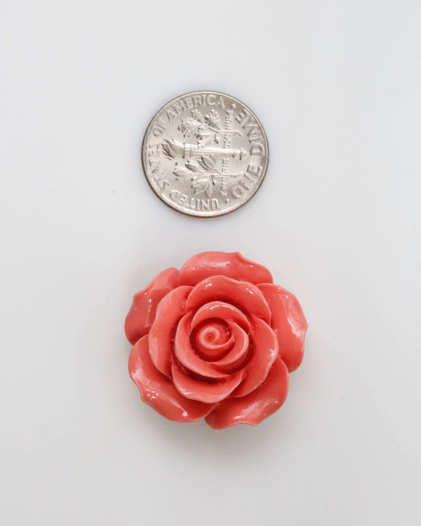 Size of Pink Coral Loose Beads with Rose Shaped for DIY Jewelry