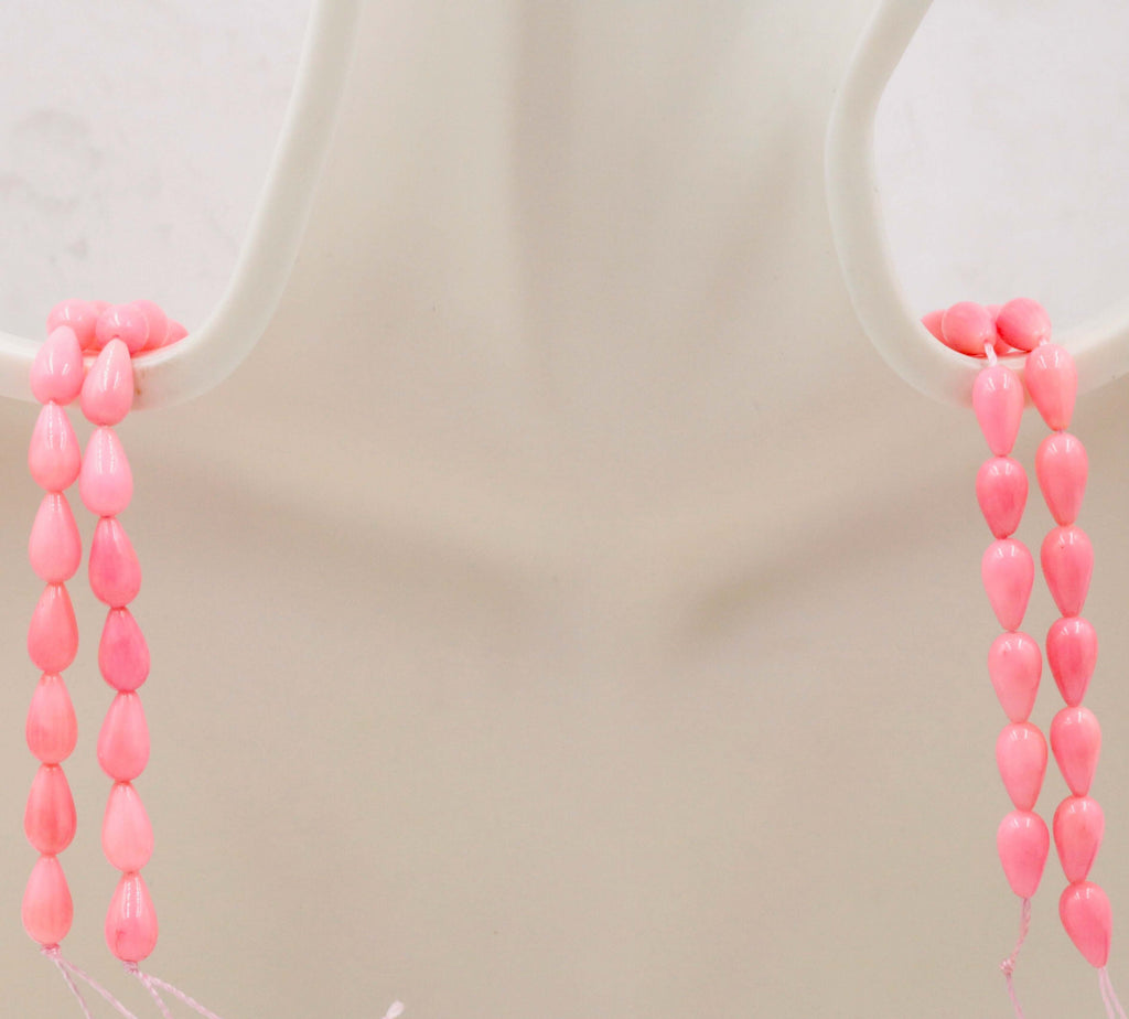 Natural Pink Coral Beads Necklace - Jewelry for Pink Dresses