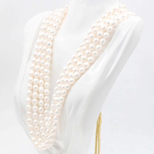 Cultured Pearl Beaded Necklace - Taj Mahal Gems