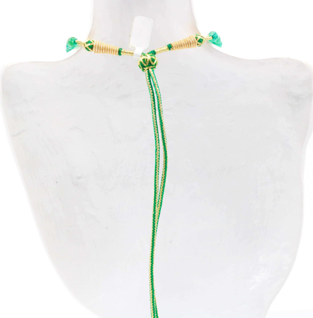 Russian Emerald Quartz Indian Necklace