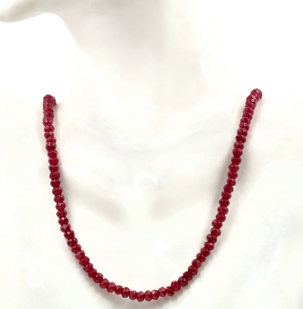 Red Quartz Beaded Necklace: Timeless Charm