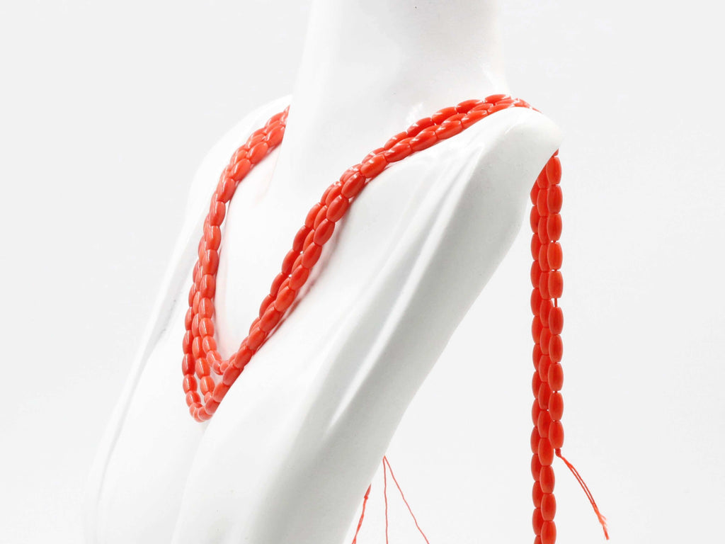 Natural Orange Coral Beads for DIY Jewelry Project