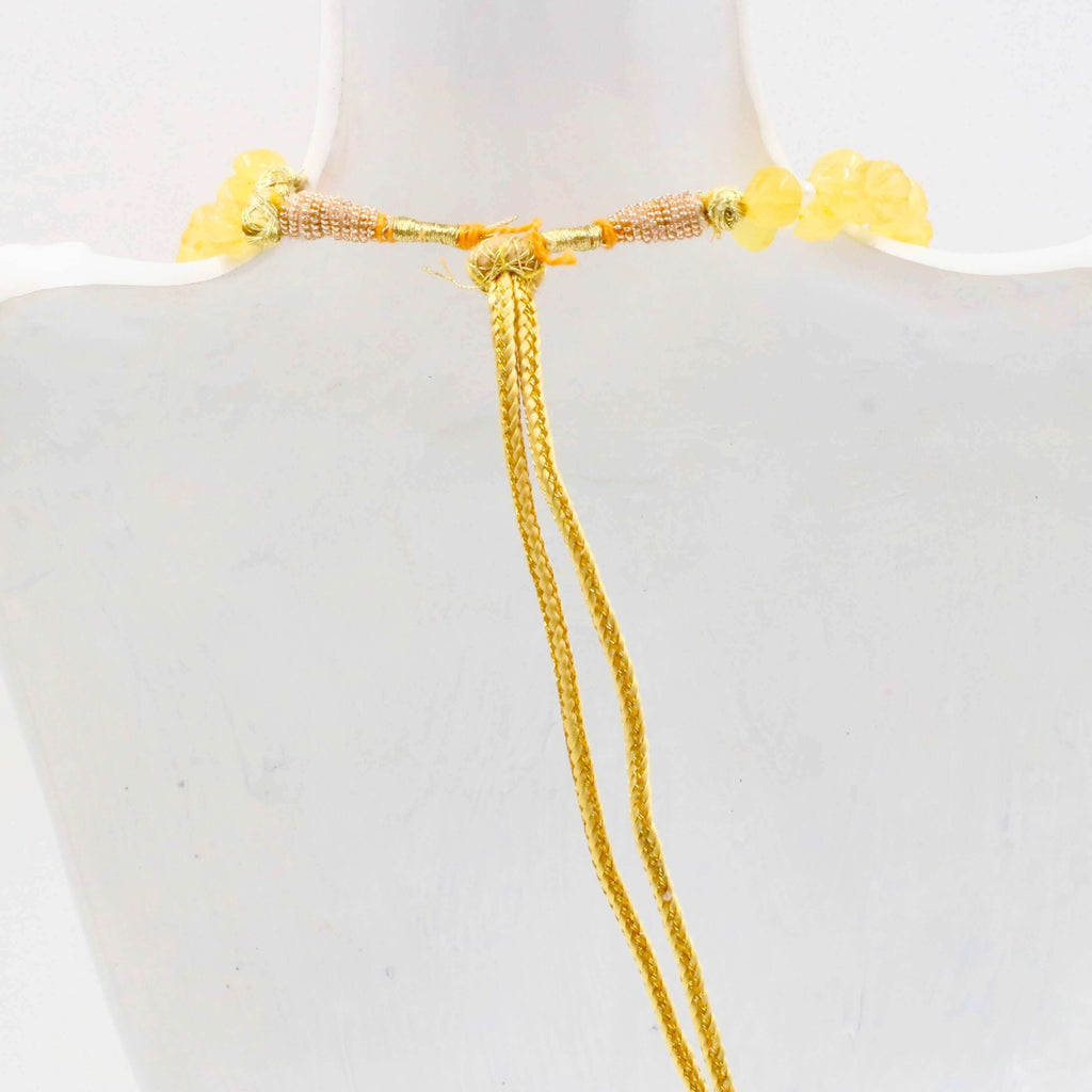 Natural Yellow Quartz Gemstone: Layered Necklace Beauty