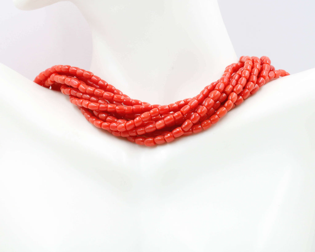 Unprocessed Red Coral Bead Supplies
