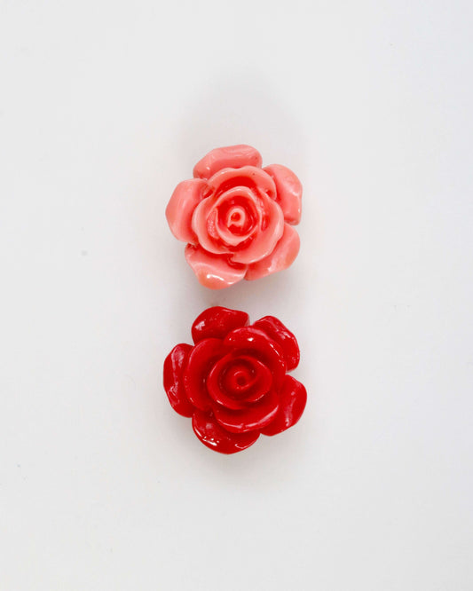 Rose Flower Shaped Coral Gemstone for DIY Jewelry
