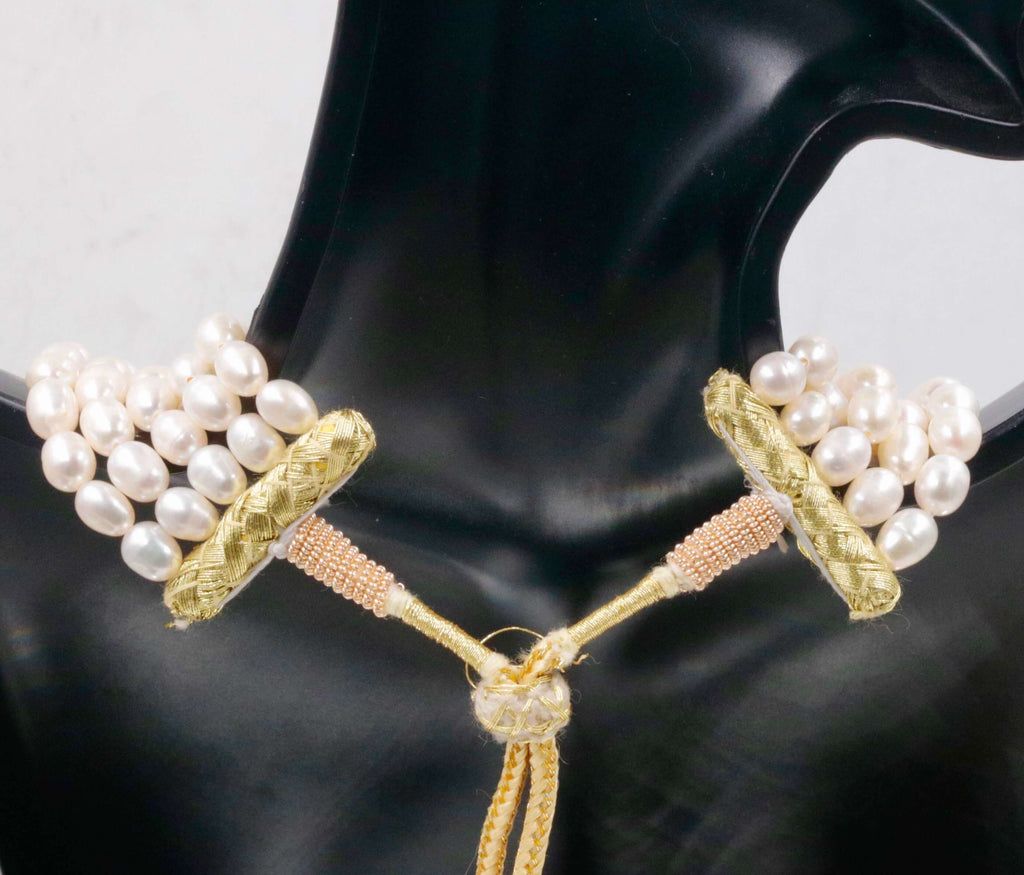 Layered & Long White Cultured Pearl Necklace Design