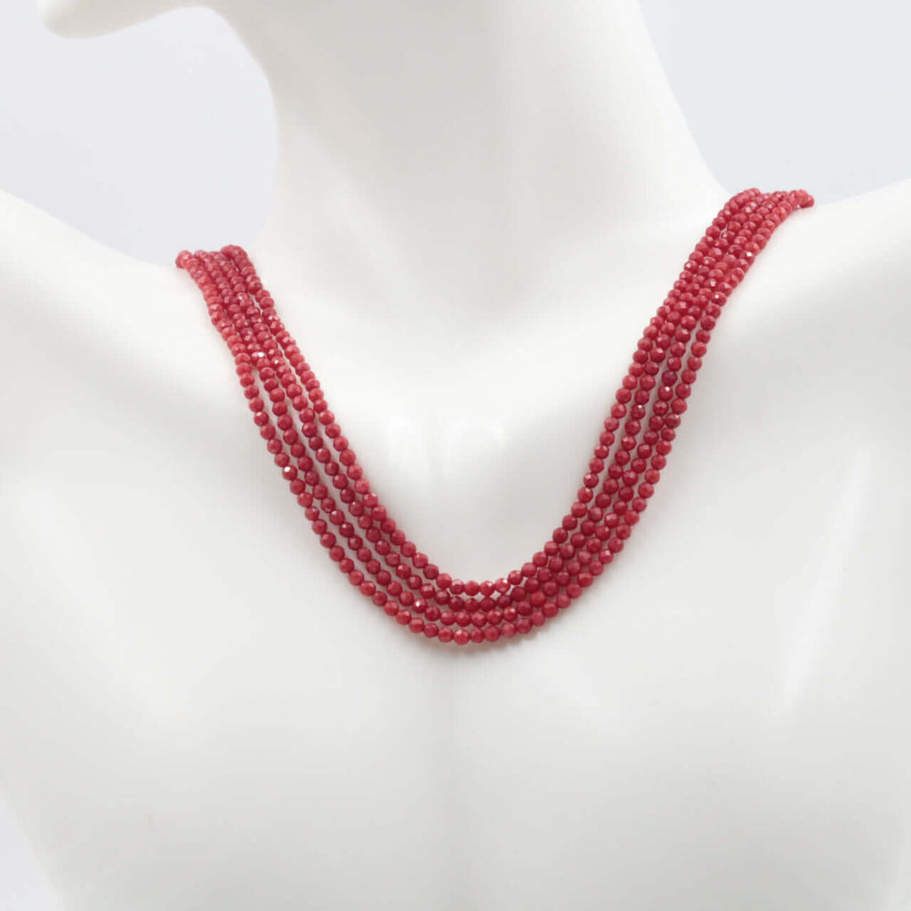Natural Italian Red Coral Necklace Design Idea DIY Jewelry Making
