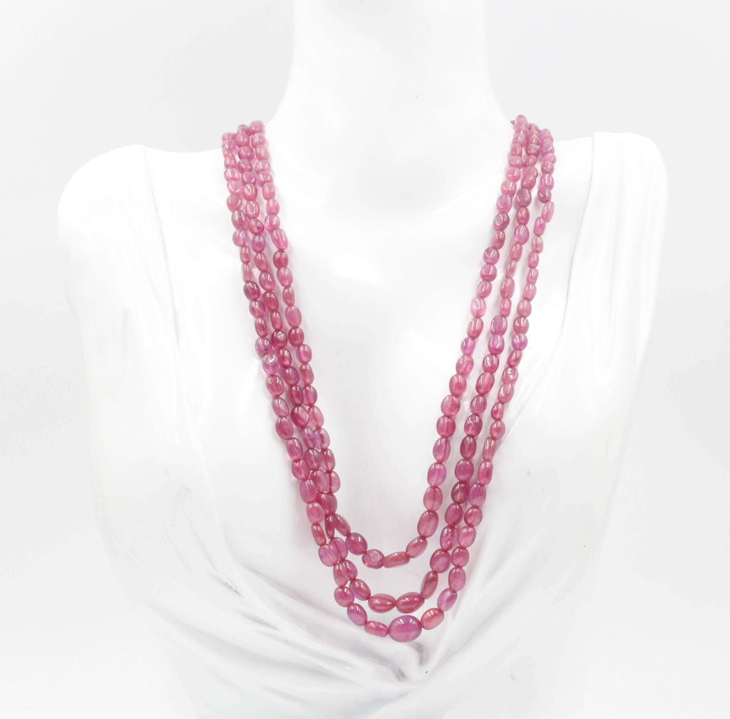 Natural Pink Sapphire Beads: Elegant Sparkle