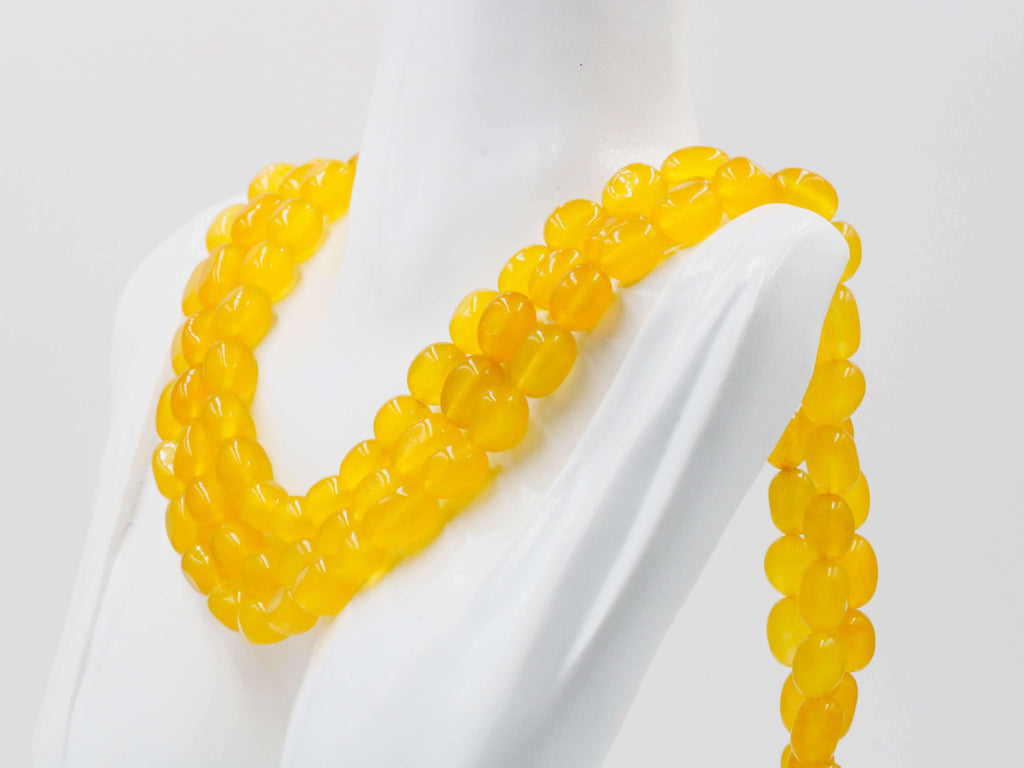 Layered Yellow Quartz Gemstone: Indian Dress Charm