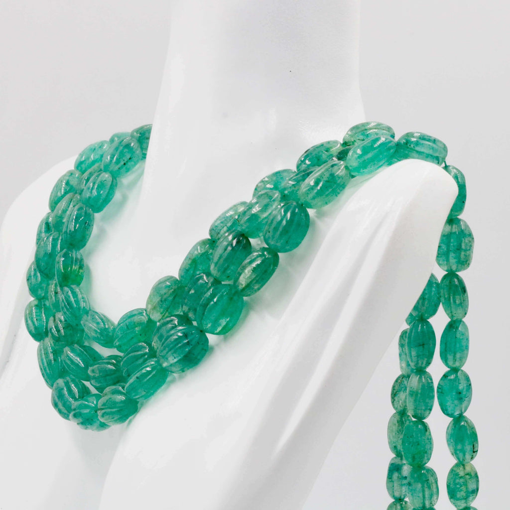 Beaded Green Quartz Necklace: Gemstone Glamour