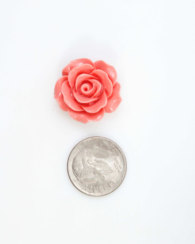 Size of Pink Coral Loose Beads with Rose Shaped for DIY Jewelry
