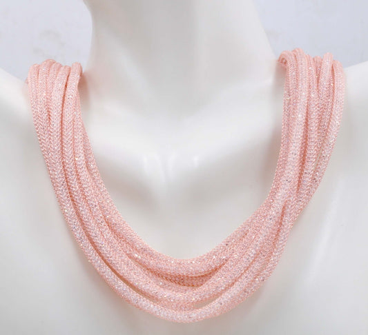 Gold Mesh Rose Gold Chain - Taj Mahal Gems
