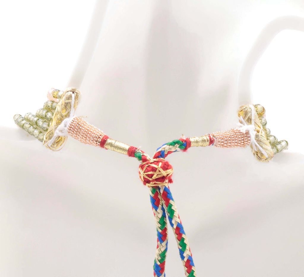 Colorful CZ Necklace for Indian Jewelry Sarafa Design 