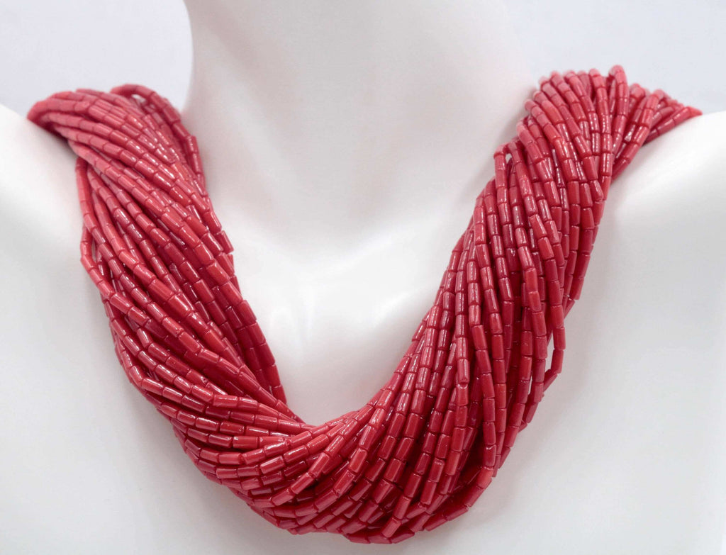 Unique Designs: Antique Red Coral DIY Beads Necklace