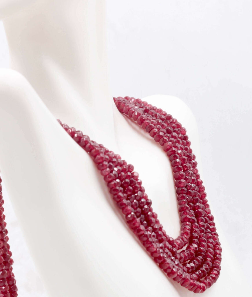 Ruby Gemstone Necklace: Vibrant Red Hues