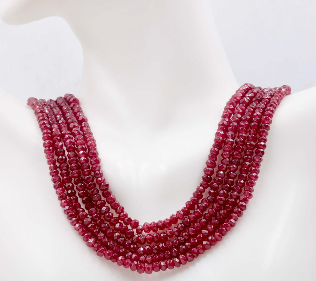 Natural Red Quartz Stone Necklace: Timeless Glamour