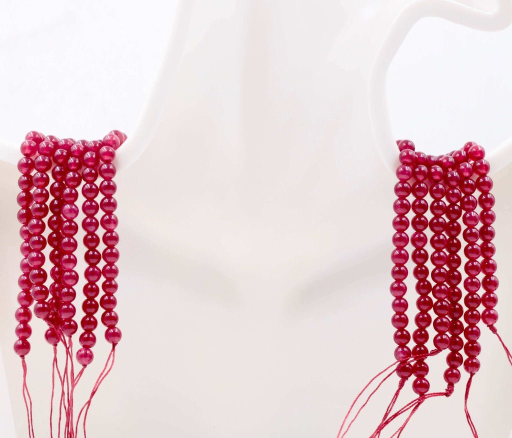 Natural Red Quartz Beads for DIY Jewelry Collection