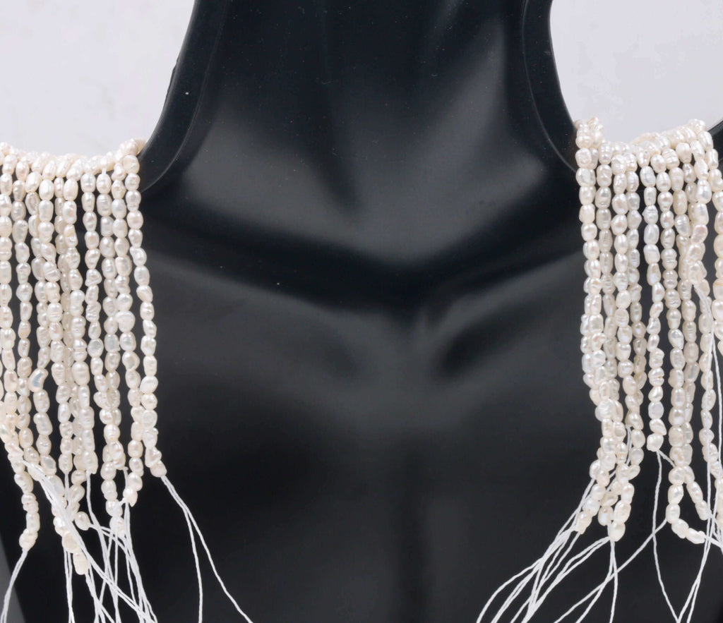 DIY Jewelry Supplies for White Cultured Pearl Necklace