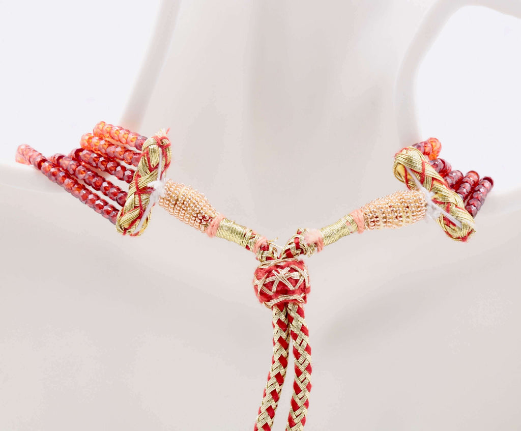 High Quality Indian Necklace for Orange Saree/Sari