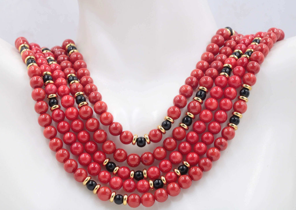 Unique Designs: Antique Red Coral DIY Beads Necklace