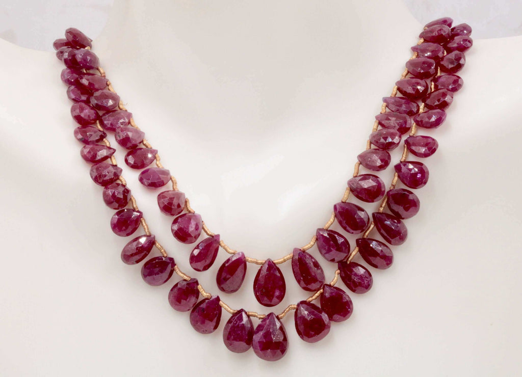 Ruby Unfinished Necklace: Birthstone DIY Crafting