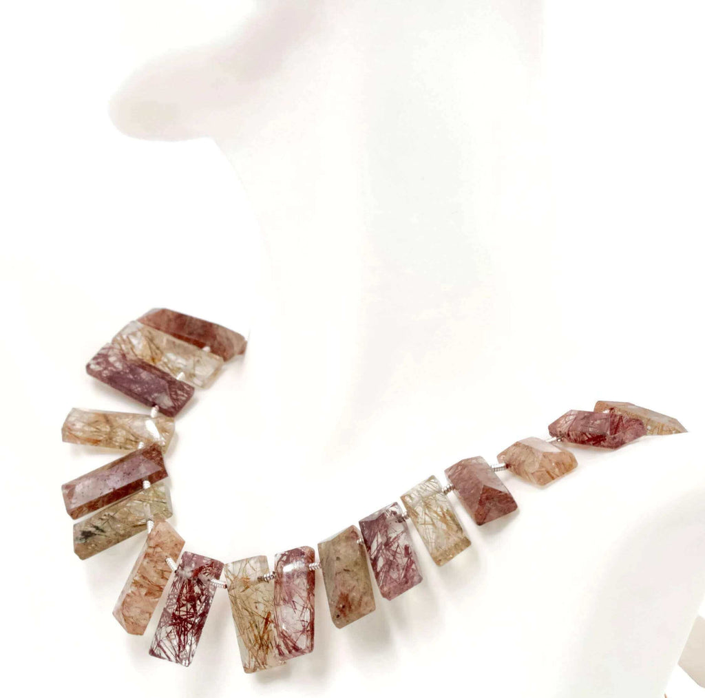 Multi Color Rutile for DIY Jewelry Necklace Design Collection
