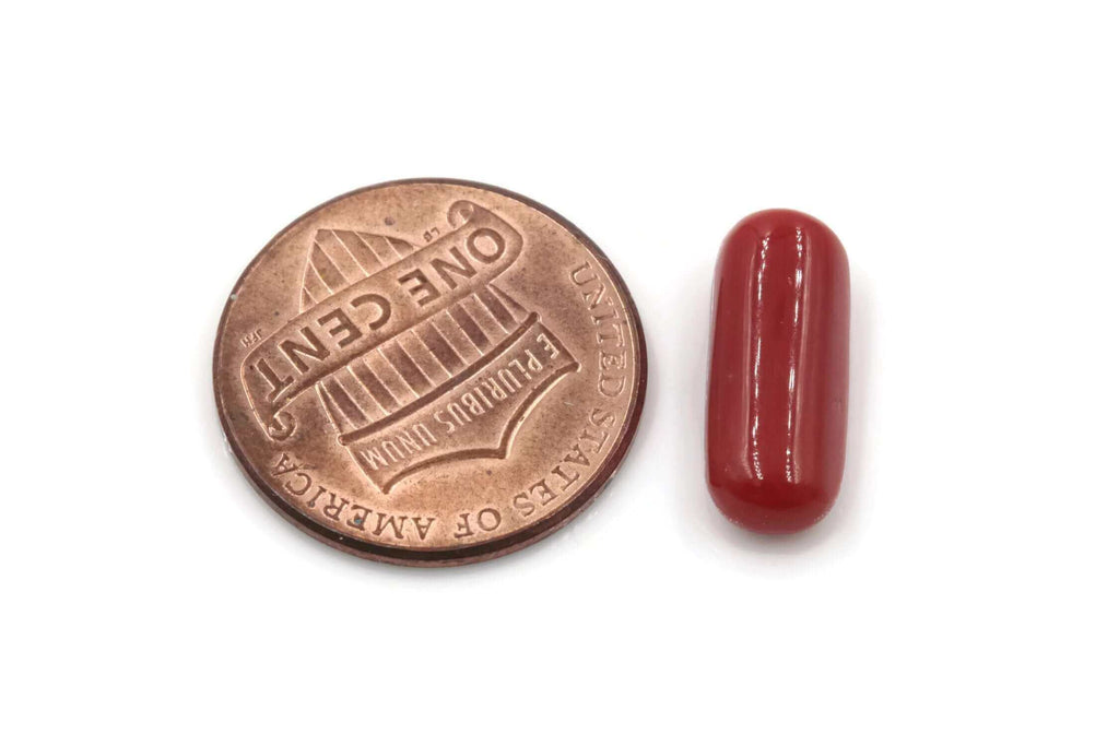 Red Coral Cabochon: Stunning Italian Craft