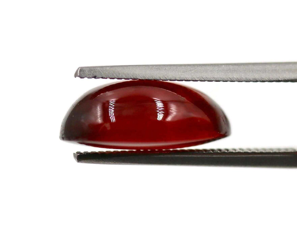 Close up of Natural Red Garnet Stone for DIY Jewelry