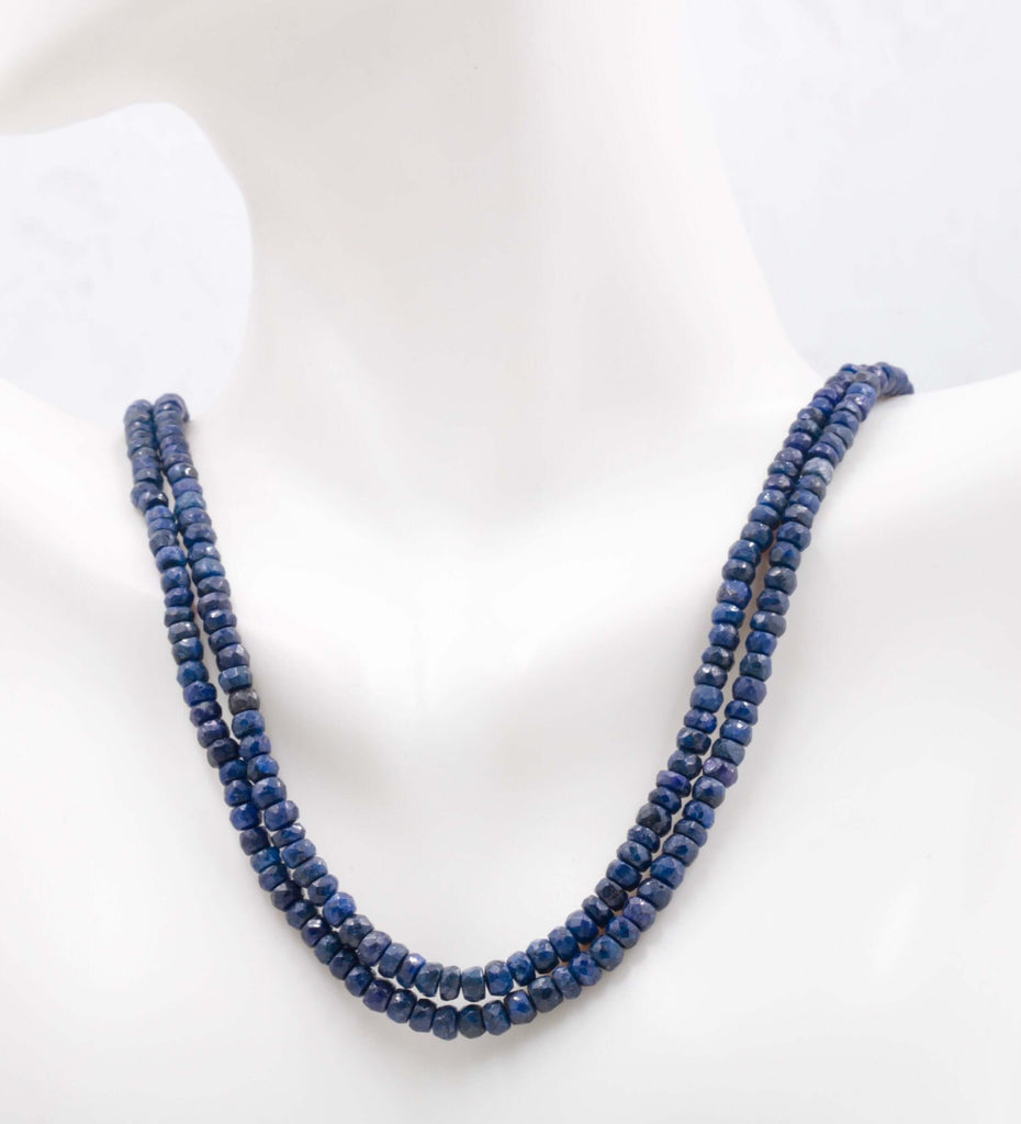 Natural Sapphire September Necklace: Gemstone Elegance