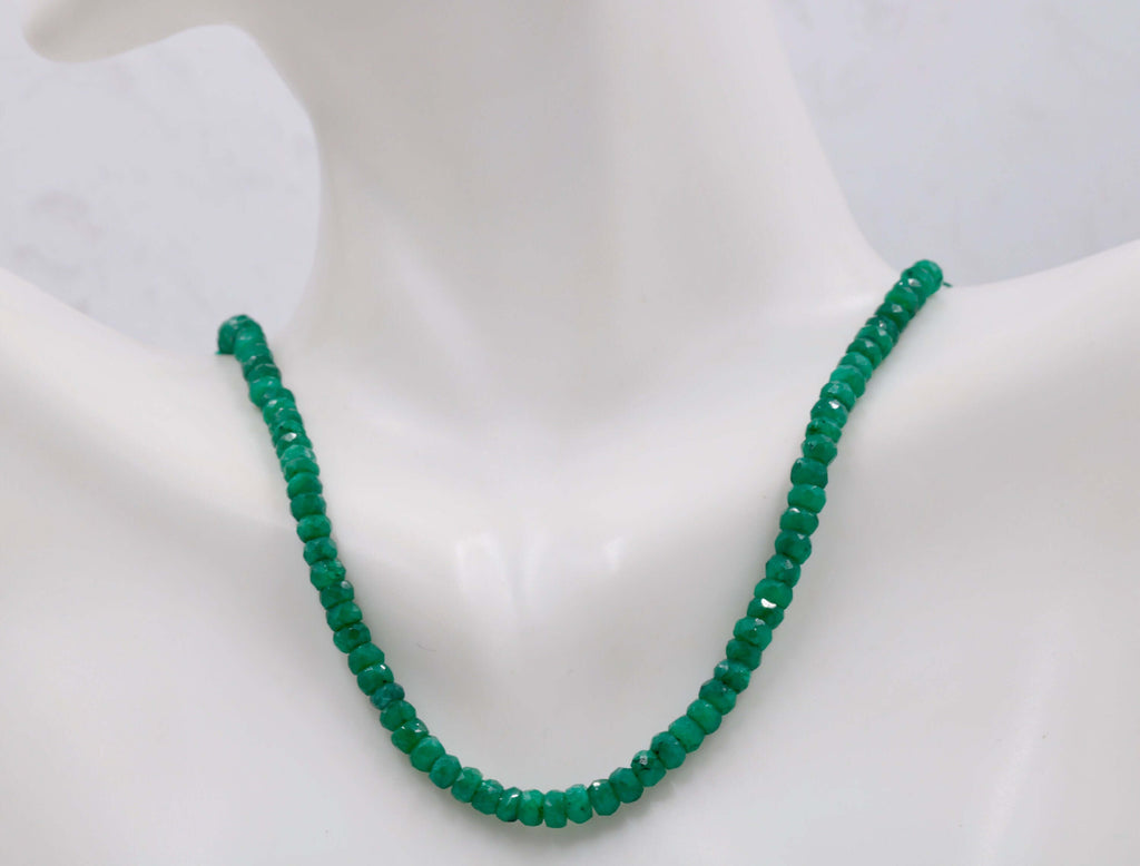 Handmade Emerald Beaded Necklace - Indian Jewlery