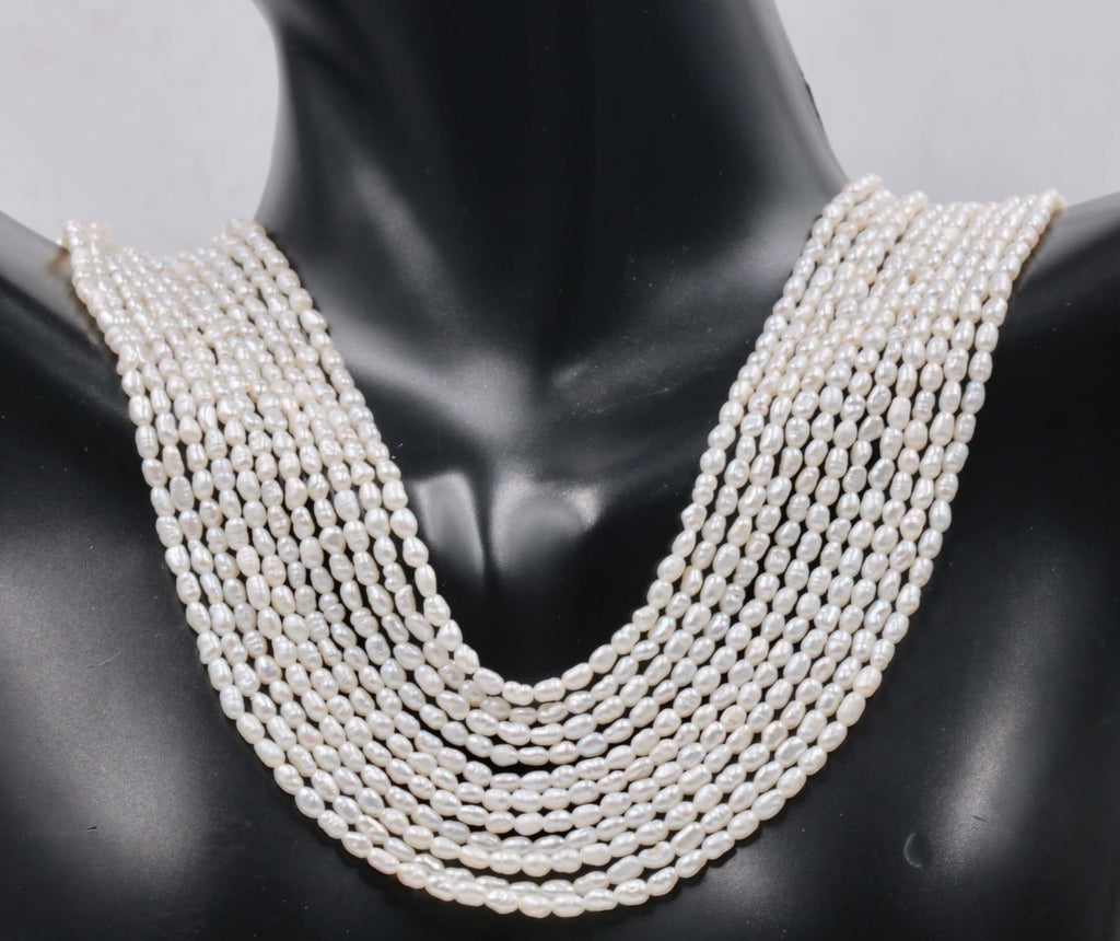 DIY Jewelry Gatsby Style White Cultured Pearl Necklace
