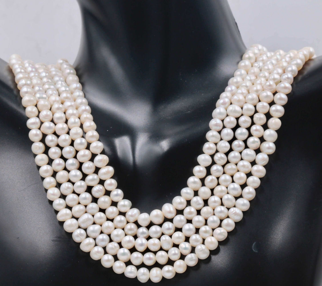 Freshwater Pearl Strand from NYC - Vintage Style Pearl Necklace