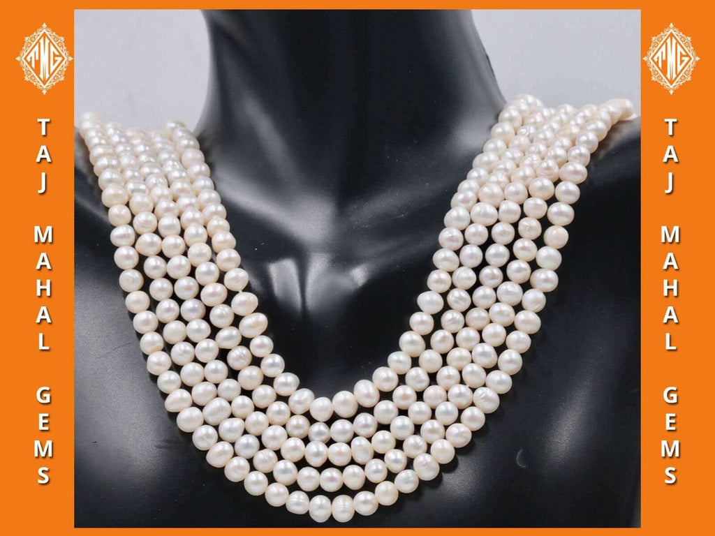 Freshwater Pearl Strand from NYC - Trendy Pearl Necklace