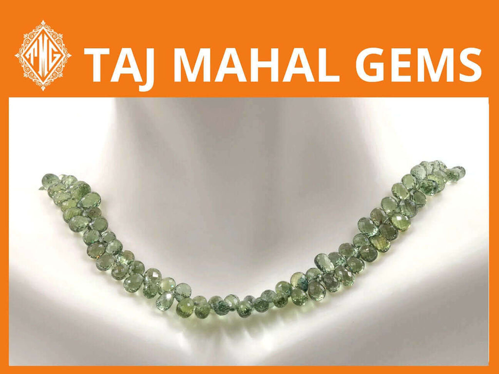 Natural Green Sapphire for DIY Jewelry Supplies