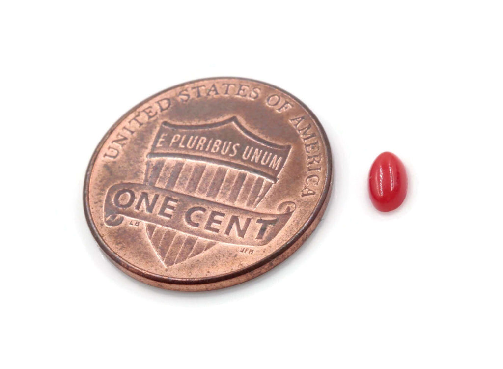 Size of Natural Red Coral Gemstone for DIY Jewelry