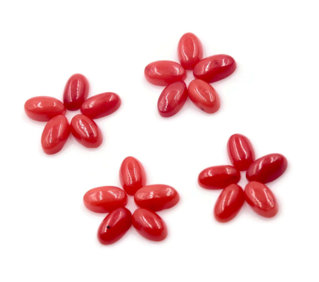 Natural Red Coral Gemstone for DIY Jewelry Making